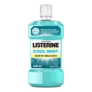 Collutorio  coolmint delicato senza alcol da 500 ml - rinfresca l'alito, combatte placca e gengivite, protegge dalla carie