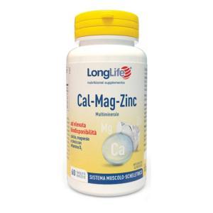 Integratore alimentare  calcio magnesio zinco con vitamina d per ossa e muscoli 60 tavolette