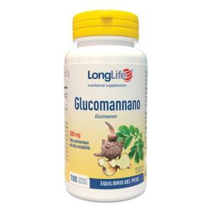 Glucomannano 500 mg per controllo del peso e regolazione del colesterolo - 100 capsule vegetali adatte a vegani e vegetariani