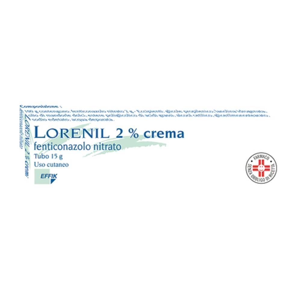 lorenil crema antimicotica lorenil 15g 2% per trattamento di dermatomicosi e candidiasi della pelle - foto 1