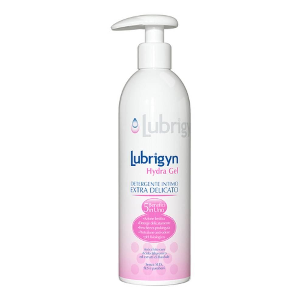 lubrigyn gel detergente extra-delicato lubrigyn hydra gel 400ml per igiene intima, idratante e lenitivo con acido ialuronico ed estratti naturali - foto 1