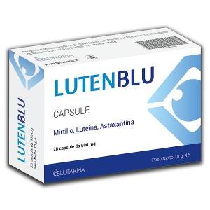 Integratore alimentare  20 capsule con mirtillo, diosmina, luteina, astaxantina, vitamina e e b12 per il benessere degli occhi