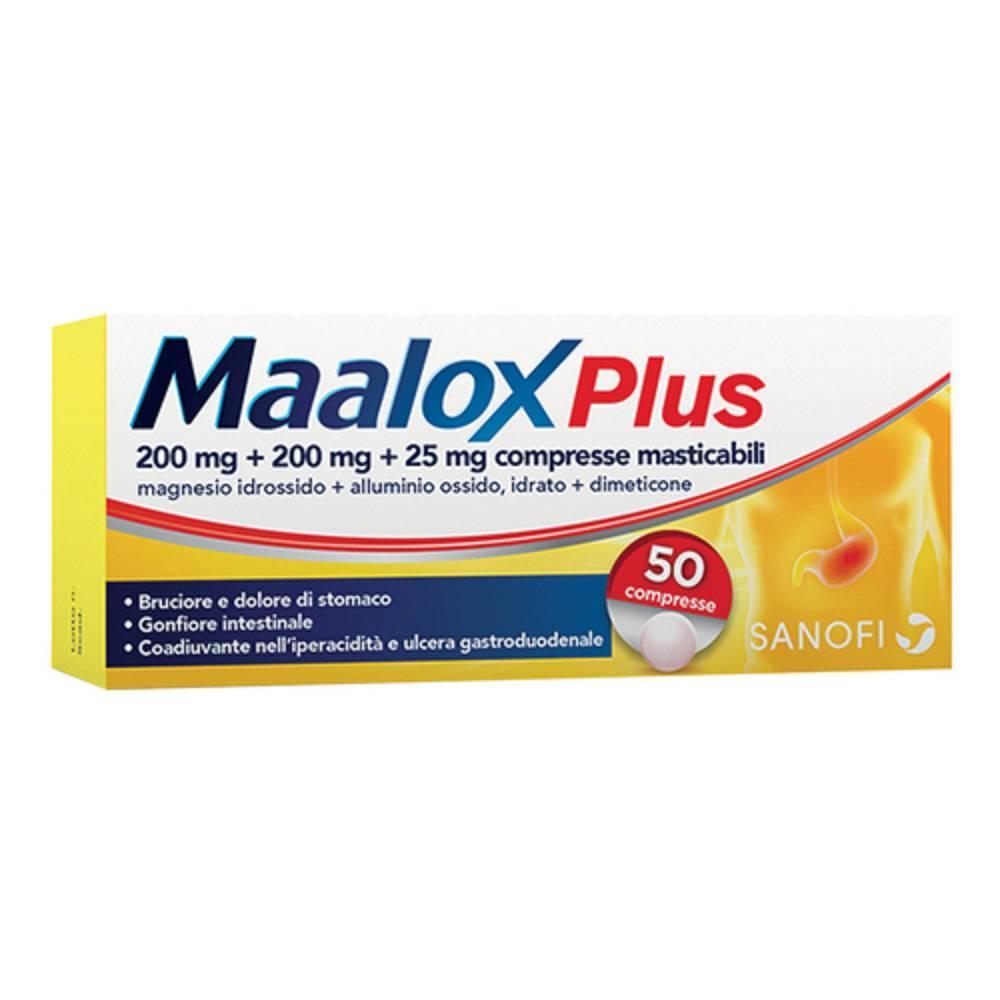 maalox maalox plus: sospensione orale e compresse masticabili per il sollievo da bruciori di stomaco e disturbi gastrointestinali - foto 1