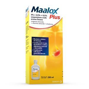 Plus sospensione orale 4% + 3,5% + 0,5% - antiacido e antiflatulente con aroma di limone per il benessere gastrointestinale