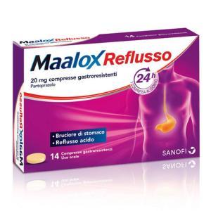 Reflusso 20 mg compresse gastroresistenti per il sollievo dei sintomi di pirosi e indigestione