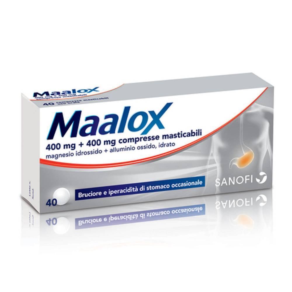 maalox maalox 400 + 400 compresse masticabili - foto 1