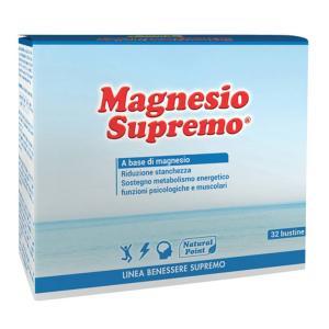 Magnesio supremo in bustine - 32 bustine per ridurre la stanchezza e mantenere ossa e denti sani