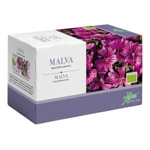 Tisana di malva 100% naturale con proprietà lenitive e idratanti - 20 bustine da 1,4 g di foglie di malva da agricoltura biologica