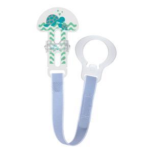 Porta succhietto  clip e cover 0+ neutro - fibbia con velcro per succhietti e piccoli oggetti sempre a portata di mano