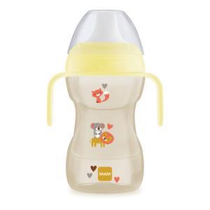 Coppetta di transizione  fun to drink 8+ con boccaglio rigido e manico illuminato per bambini 270 ml neutro