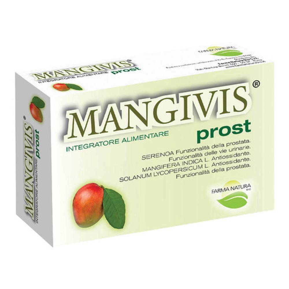 mangivis integratore alimentare mangivis prostata 30 capsule - supporto funzionalità prostatica e vie urinarie con serenoa e licopene - foto 1