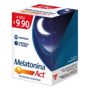Integratore di melatonina act 150 compresse per favorire il sonno e ridurre il tempo per addormentarsi