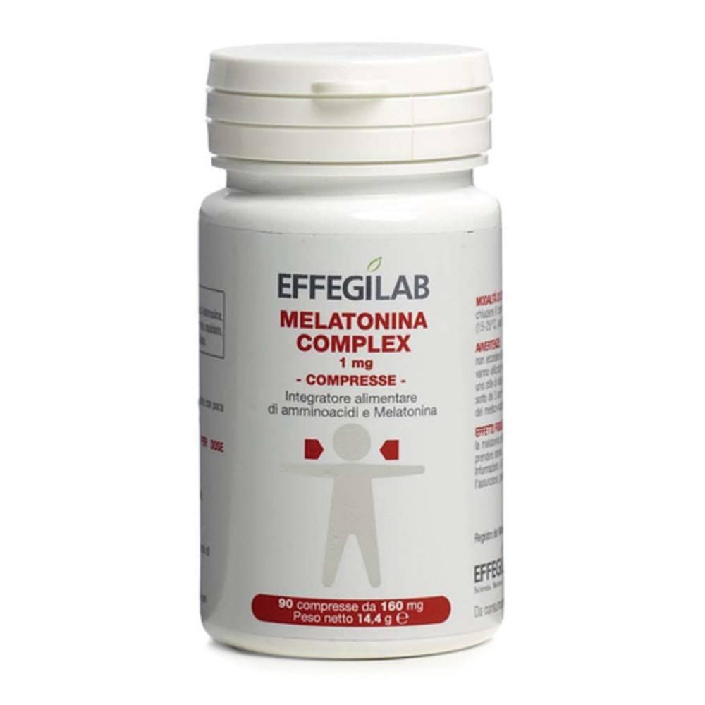 melatonina complex melatonina complex 1 mg 90 compresse - integratore per il sonno e il benessere notturno - foto 1