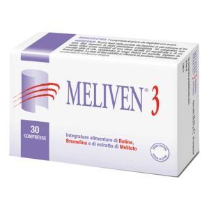 Integratore alimentare  3 con rutina, bromelina e meliloto per il microcircolo e la circolazione venosa - 30 compresse