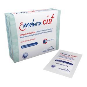 Integratore alimentare melura cist per benessere uro-genitale con d-mannosio, melograno e lactobacillus plantarum - 10 bustine da 2,6 g