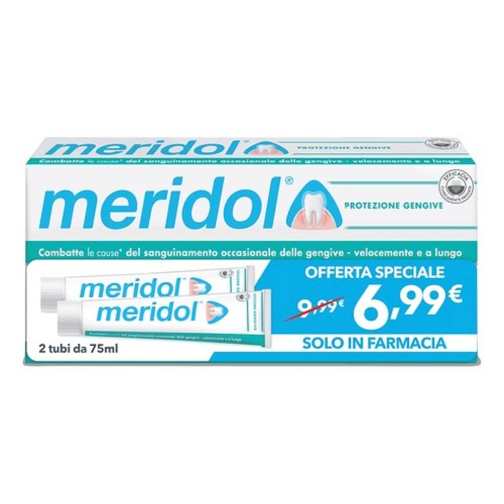 meridol meridol dentifricio bitubo75ml - foto 1