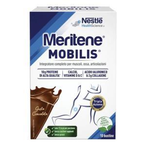 Integratore alimentare  mobilis gusto cioccolato in bustine - supporto per muscoli e ossa con proteine, vitamine e minerali - 10 bustine da 22 g