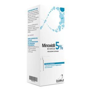 Trattamento per la perdita dei capelli:  biorga 5% soluzione cutanea 60 ml per cuoio capelluto normale e sano