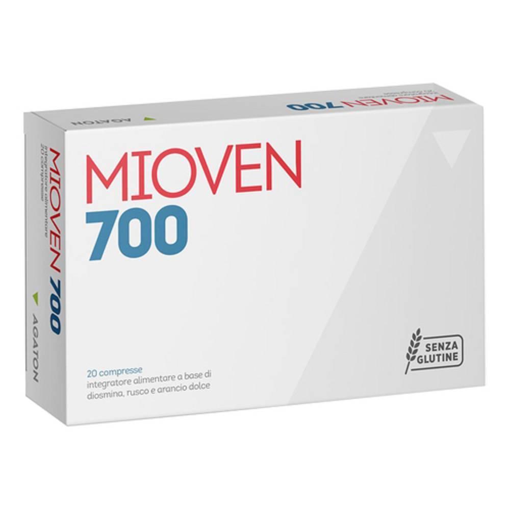 mioven integratore alimentare mioven 700 per il microcircolo e la circolazione venosa - 20 compresse di diosmina, rusco e arancio dolce - foto 1