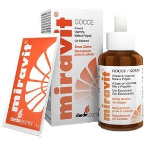 Gocce di miravit 30ml - complemento alimentare con vitamine, miele e propoli per energia e supporto immunitario
