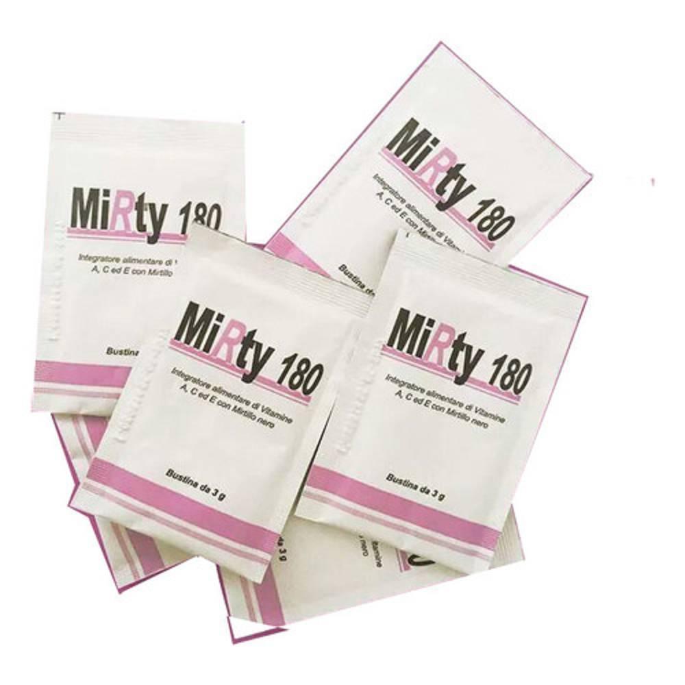 mirty integratore alimentare mirty 180 per il benessere visivo e il microcircolo periferico - 20 bustine da 3g - foto 1