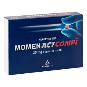 Capsule molli momenactcompi 25 mg per il trattamento di dolori di varia origine e natura - ketoprofene 10 capsule