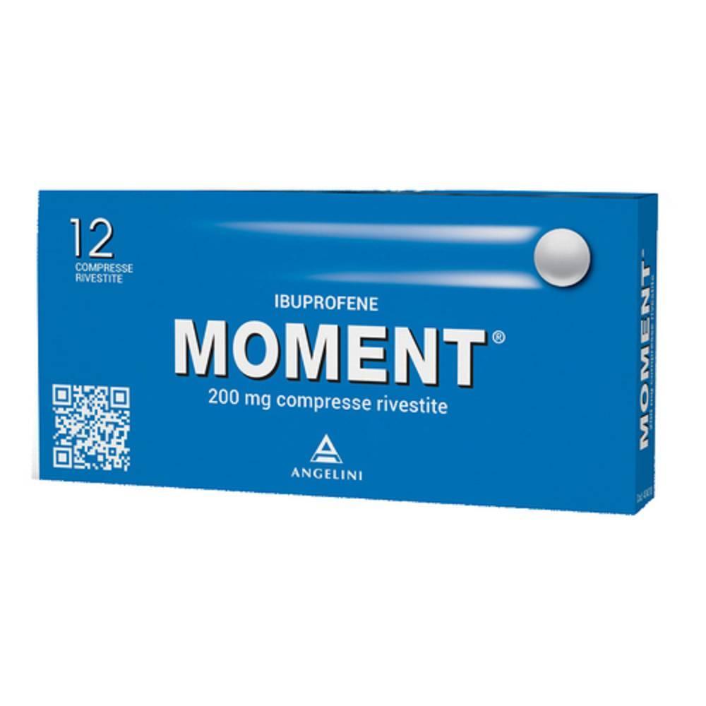 moment analgesico moment 12 compresse rivestite 200 mg - trattamento per dolore e infiammazione con attenzione per pazienti asmatici e anziani - foto 1