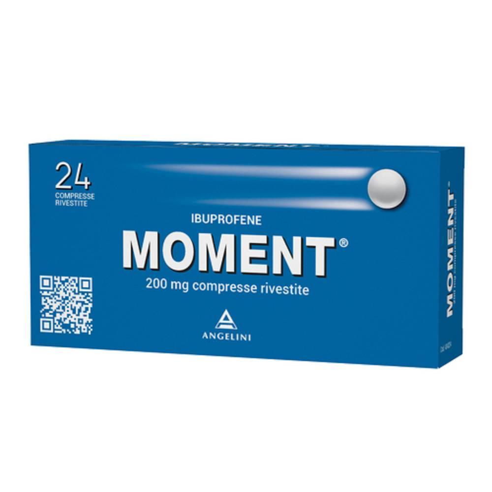 moment moment 24 compresse rivestite 200 mg - antidolorifico e antinfiammatorio per alleviare il dolore e la febbre - foto 1