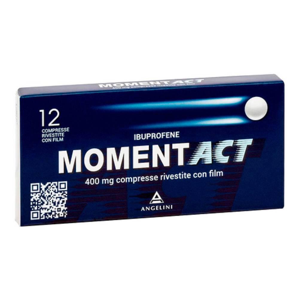 moment momentact 12 compresse rivestite 400 mg - antinfiammatorio e antidolorifico a base di ibuprofene, uso e precauzioni per gravidanza e fertilità - foto 1