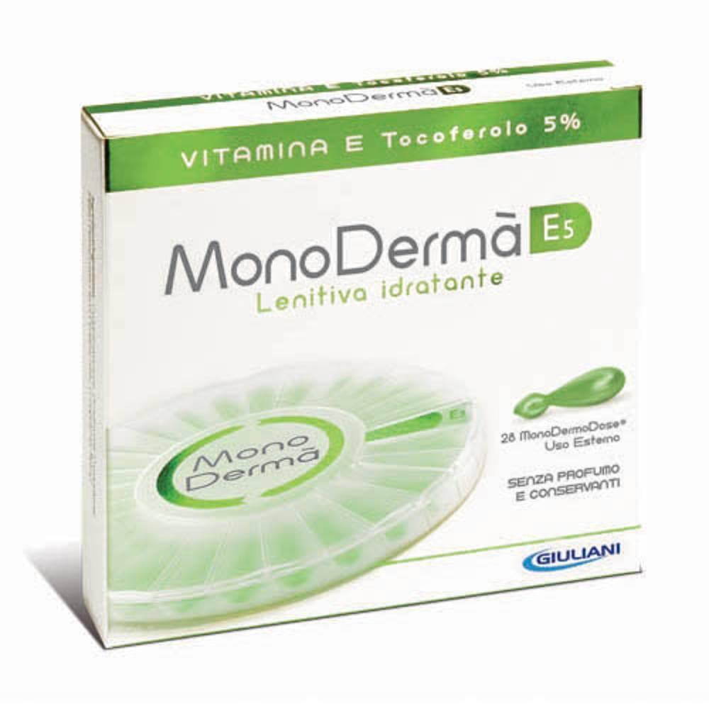 monoderma e5 gel alla vitamina e pura 5% in 30 vegicaps - protezione e idratazione per la pelle del viso, azione antiossidante e lenitiva - foto 1