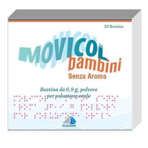 Bambini senza aroma 20 bustine - lassativo osmotico per trattamento della stipsi e fecaloma, senza aggiunta di aroma