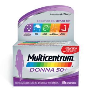 Integratore multivitaminico e multiminerale per donne over 50, confezione da 30 compresse di  donna 50+
