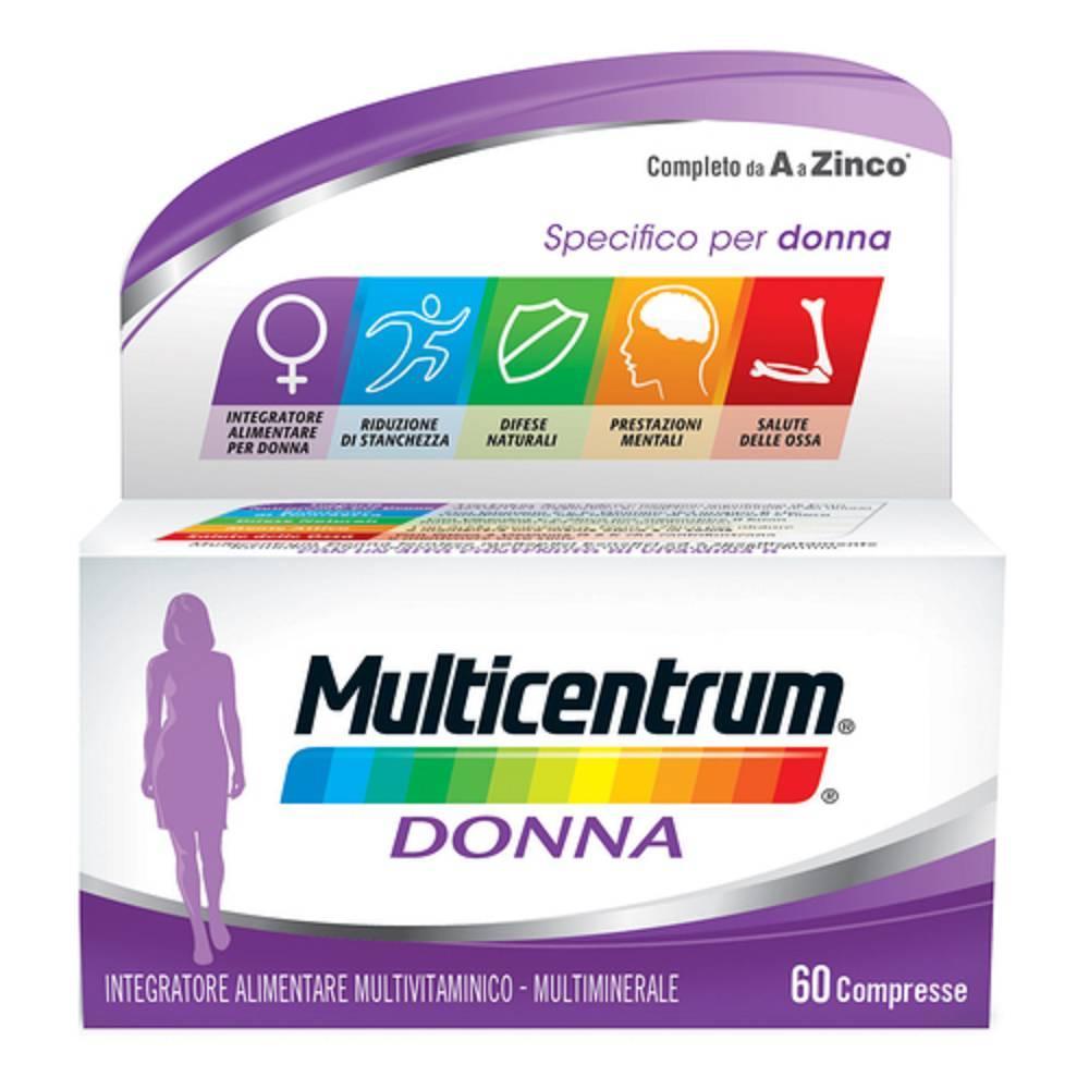 multicentrum integratore multivitaminico per donna 60 compresse - supporto nutrizionale completo con vitamina d, ferro e calcio - foto 1