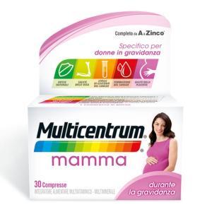 Integratore multivitaminico e multiminerale per donne in gravidanza -  mamma 30 compresse con acido folico e nutrienti essenziali