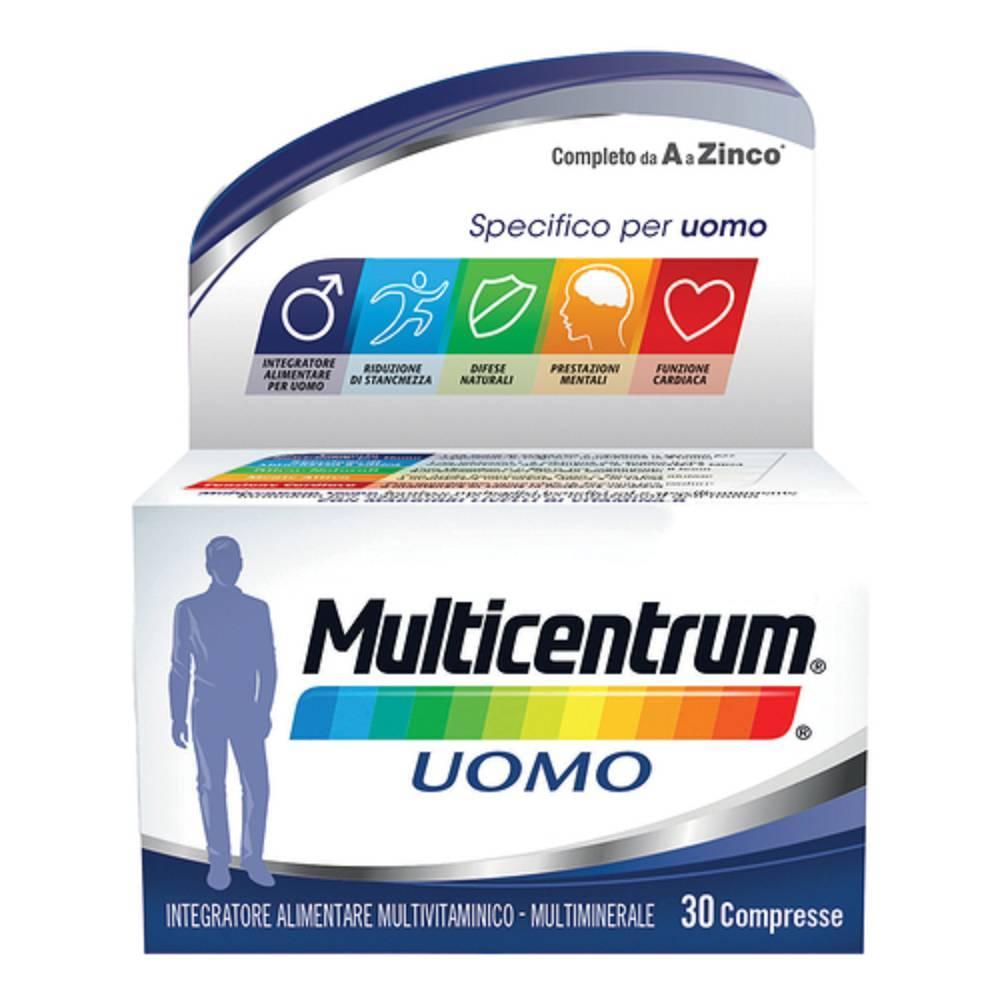 multicentrum integratore alimentare multivitaminico-multiminerale multicentrum uomo 30 compresse per il benessere maschile e supporto nutrizionale completo - foto 1