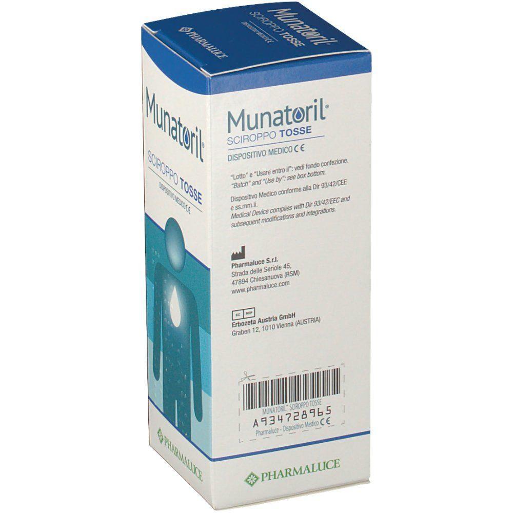 munatoril sciroppo per tosse secca e grassa 150ml - munatoril, sollievo per mucosa irritata e espulsione del muco per adulti e bambini sopra 1 anno - foto 1