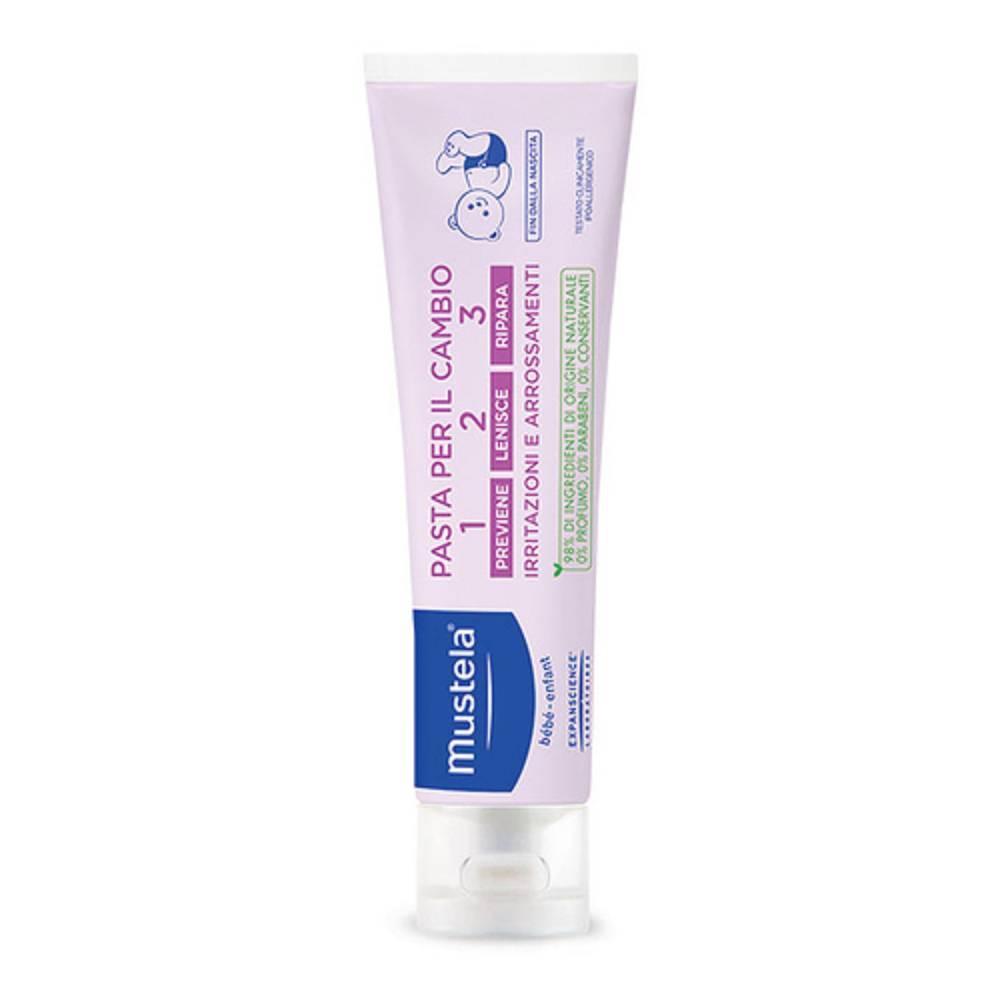 mustela pasta per il cambio 1-2-3 100 ml per prevenire e lenire eritemi da pannolino, ideale fin dalla nascita per la pelle del bambino - foto 1