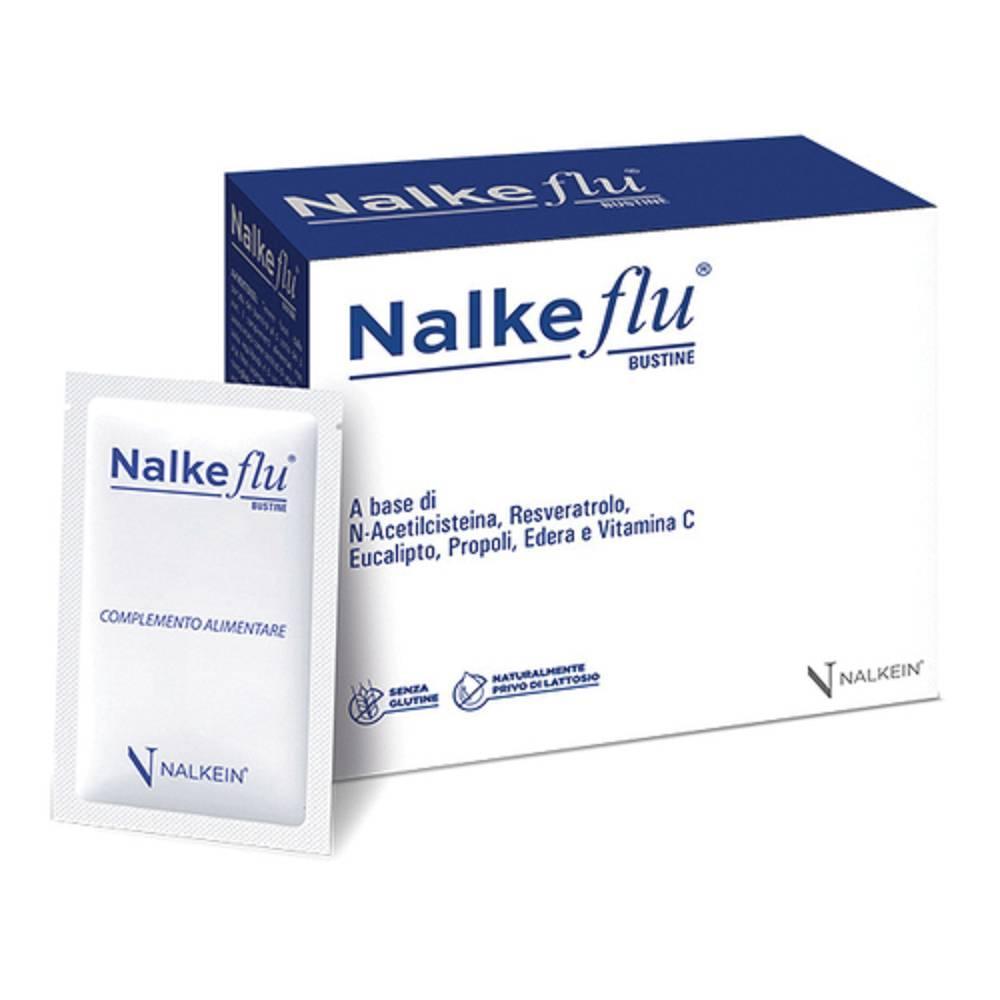 nalkeflu complemento alimentare nalkeflu 20 bustine per il benessere delle vie respiratorie, azione fluidificante, antiossidante e antitussiva. - foto 1