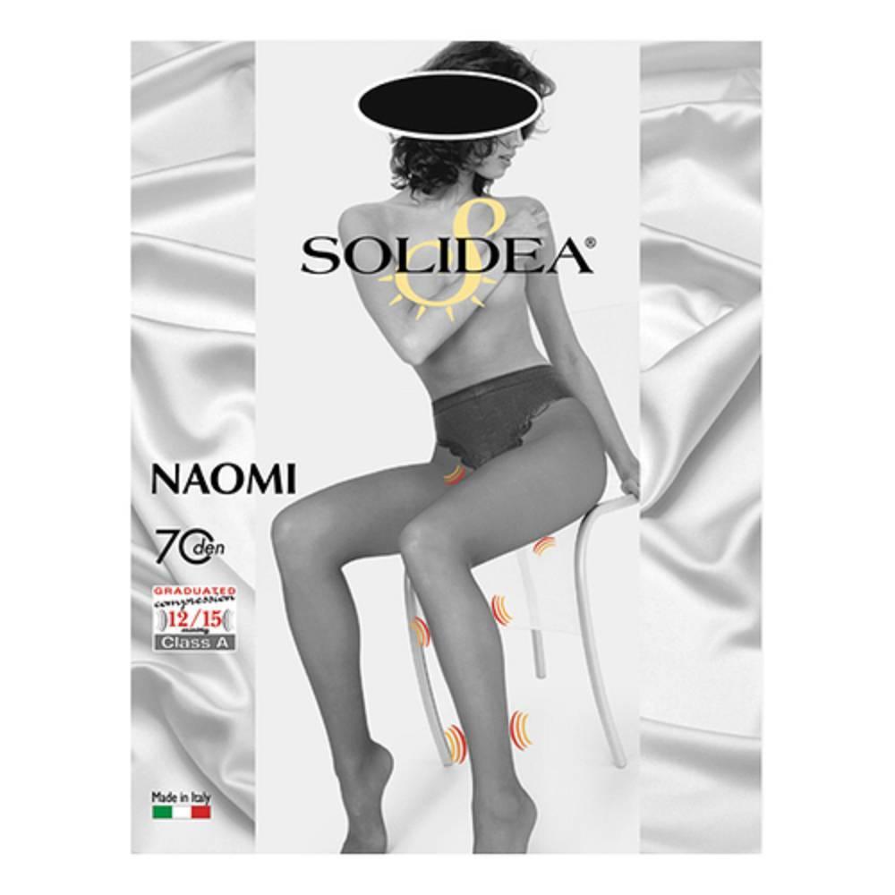 solidea collant naomi 70 denari a maglia liscia, compressione graduata e comfort per gambe eleganti e riposate, colore cammello - foto 1