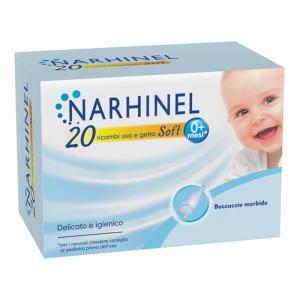 Ricambi soft usa e getta per aspiratore nasale  - confezione da 20 con filtro assorbente per massima igiene e comfort bambino