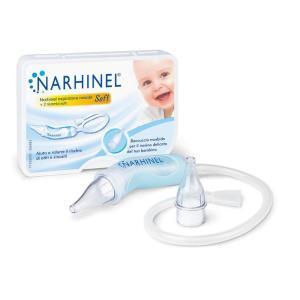 Aspiratore nasale soft per neonati e bambini con 2 ricambi - soluzione fisiologica per naso chiuso e respirazione facile