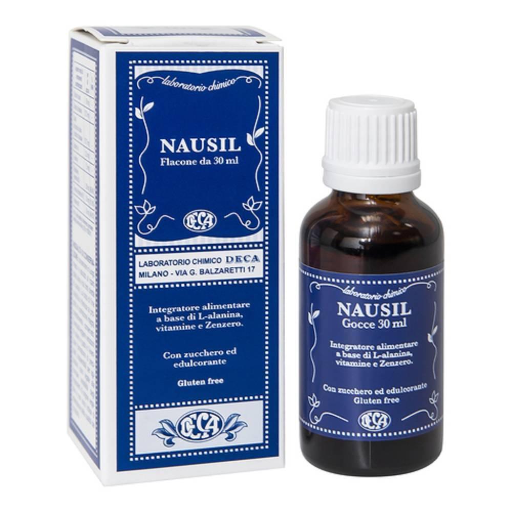 nausil integratore alimentare nausil gocce 30ml con zenzero, l-alanina e vitamine per la digestione e il benessere del sistema nervoso - foto 1