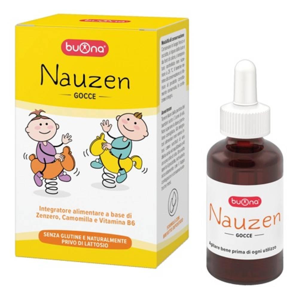 buona integratore alimentare nauzen gocce 20ml con zenzero, camomilla e vitamina b6 per la digestione e il benessere gastrointestinale - foto 1