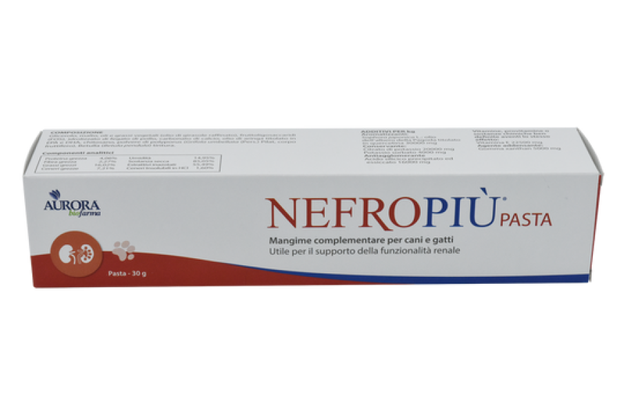 nefropiu mangime complementare nefropiu pasta 30g per cani e gatti - supporto funzionalità renale con estratti vegetali e olio di pesce - foto 1