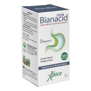 Compresse masticabili per acidità e reflusso - neobianacid 14 compresse per protezione e sollievo della mucosa gastro-esofagea