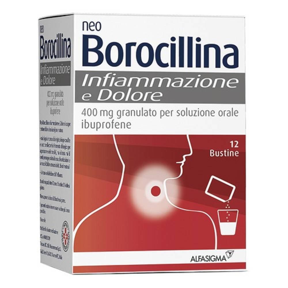 neoborocillina neo borocillina infiammazione e dolore 12 bustine - sollievo per il dolore e trattamento delle infiammazioni con ibuprofene - foto 1