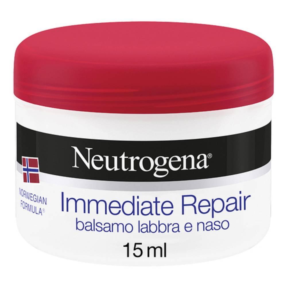 neutrogena balsamo labbra e naso neutrogena 15ml - riparazione immediata per labbra e narici secche e screpolate con glicerina e emollienti naturali - foto 1
