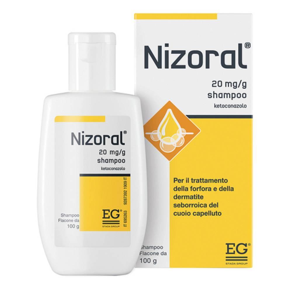 nizoral shampoo antifungino nizoral 20 mg/g 100 g per trattamento dermatologico e cura del cuoio capelluto - foto 1