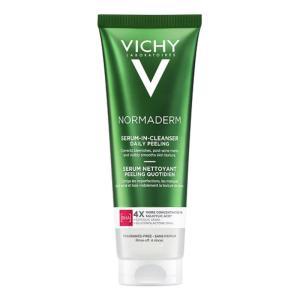 Siero detergente peeling quotidiano normaderm no peel 125 ml per pelli sensibili con acido salicilico, glicolico e gluconolattone