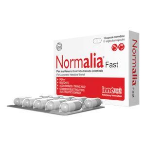 Normalia fast 10 capsule per cani e gatti - trattamento diarrea acuta e supporto intestinale con palmitoilglucosamina e complesso elettrolitico